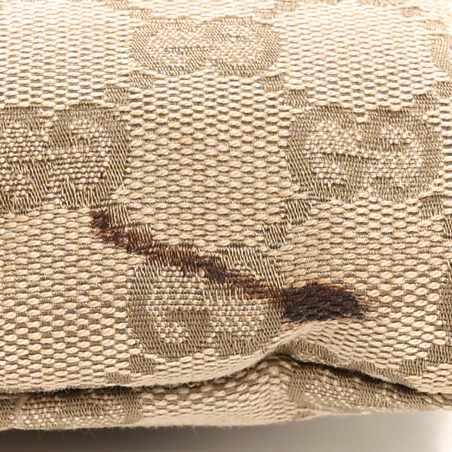 GG Monogram Web Double Pocket Belt Bag Gold Pink