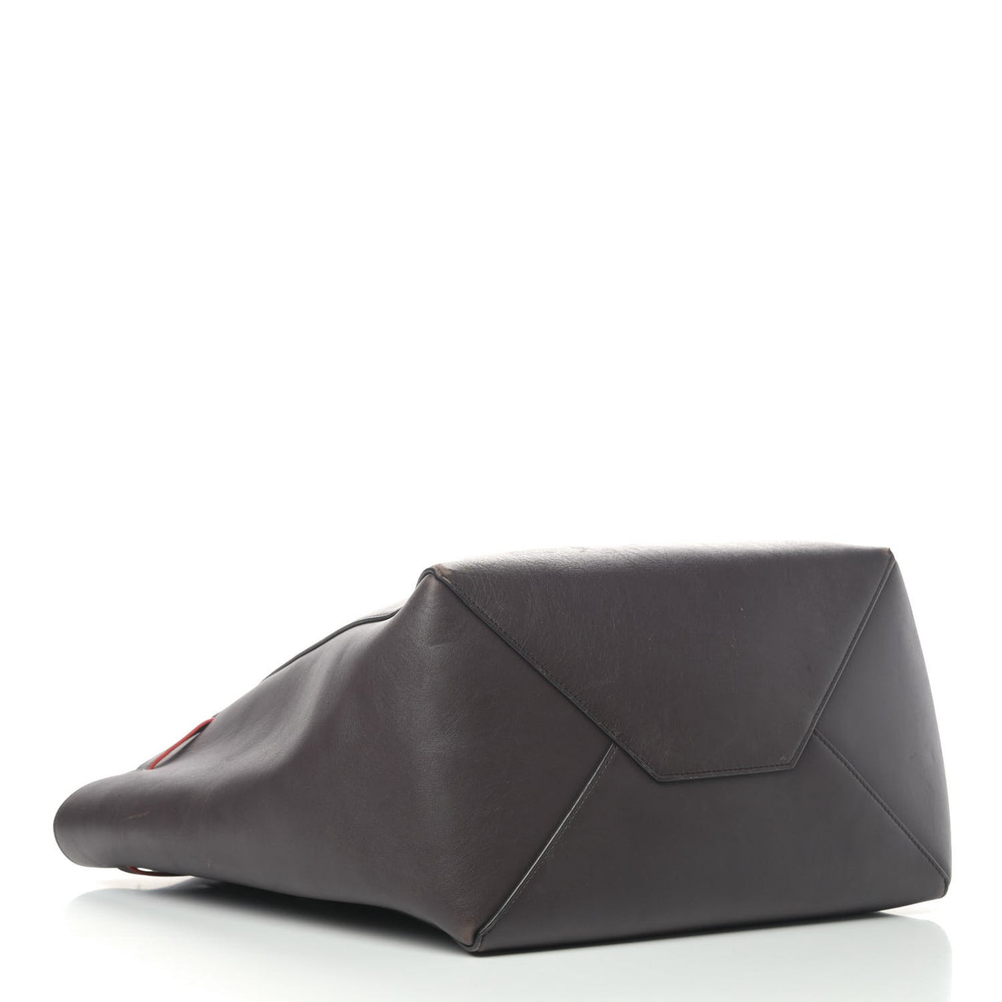 Smooth Calfskin Small Belt Cabas Phantom Dark Brown