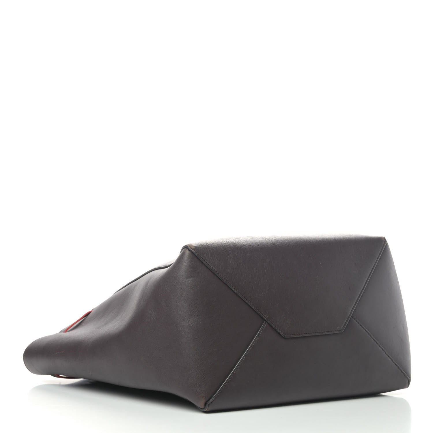 Celine Smooth Calfskin Small Belt Cabas Phantom Dark Brown 3 of 4