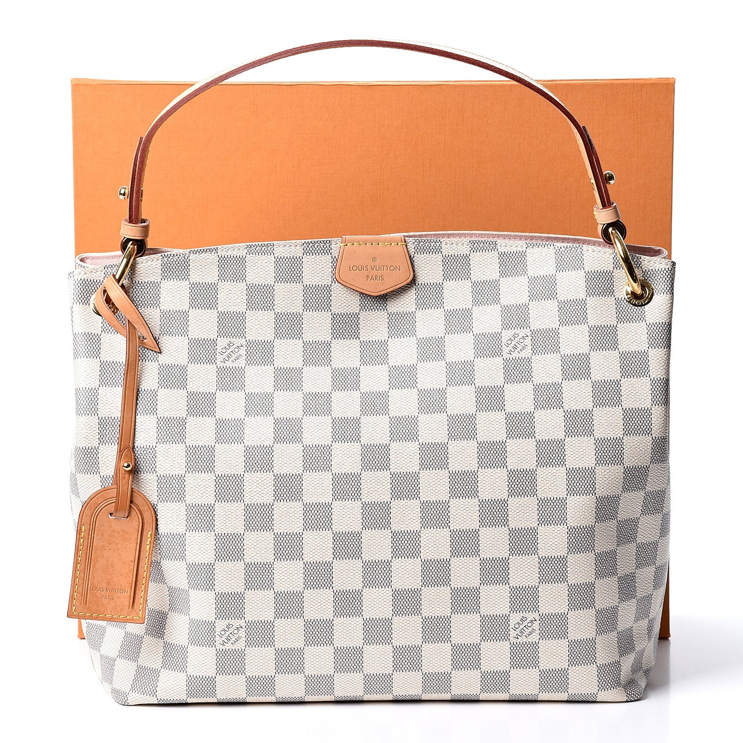 Damier Azur Graceful PM Rose Ballerine