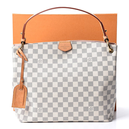 Louis Vuitton Damier Azur Graceful PM Rose Ballerine 9 of 9