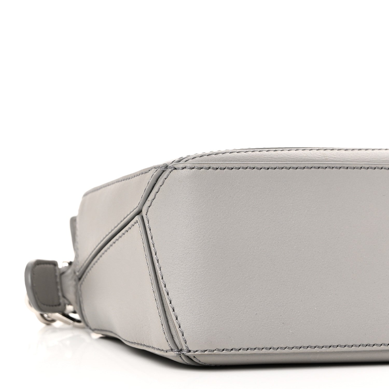 Loewe Calfskin Mini Puzzle Bag Pearl Grey 8 of 9