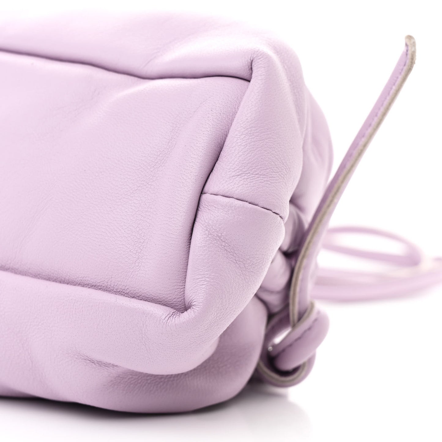 Lambskin Mini Cloud Clutch Lavender
