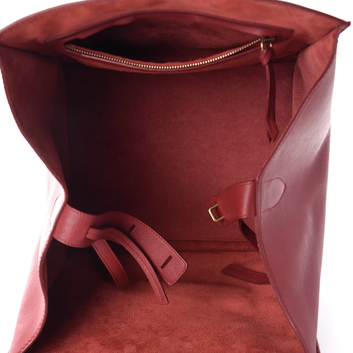 Celine Supple Calfskin Medium Phantom Luggage Red 7 of 17