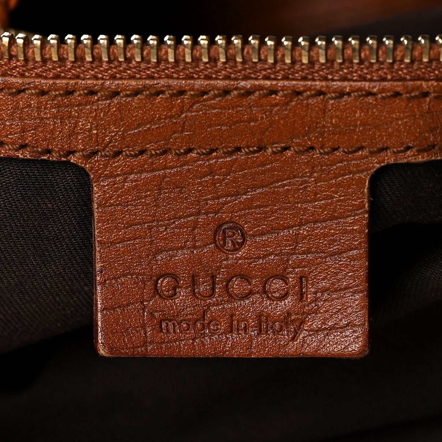 Calfskin Large Horsebit Chain Hobo Brown