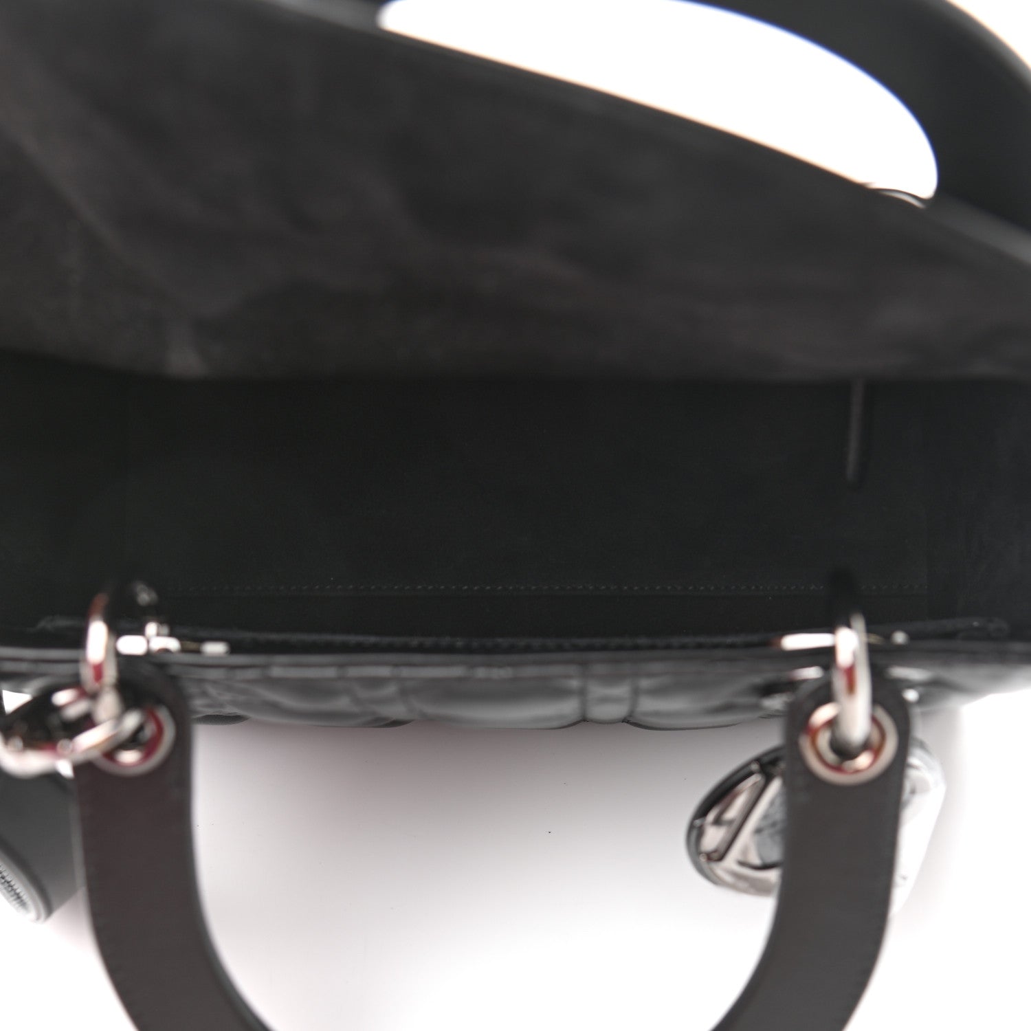 Christian Dior Lambskin Cannage Medium Lady Dior Black 4 of 10