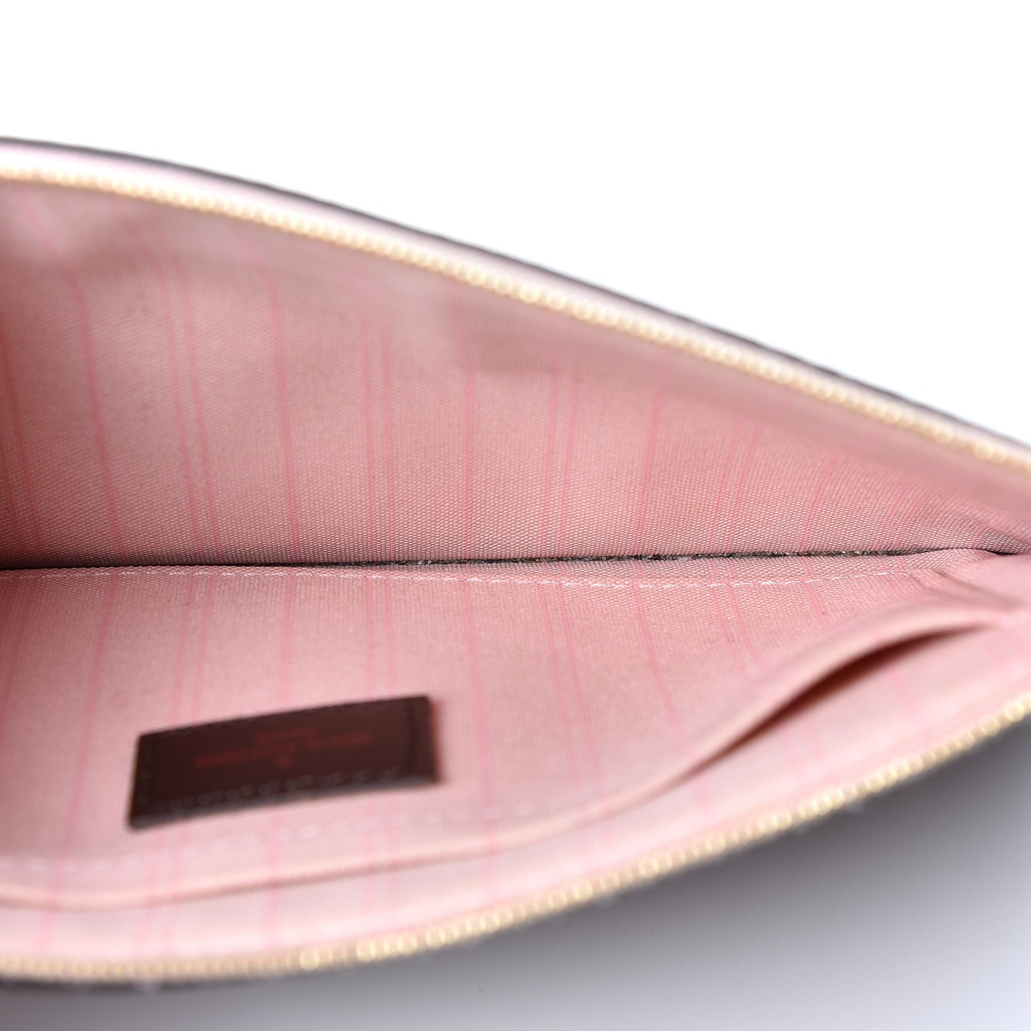 Damier Ebene Neverfull MM GM Pochette Rose Ballerine