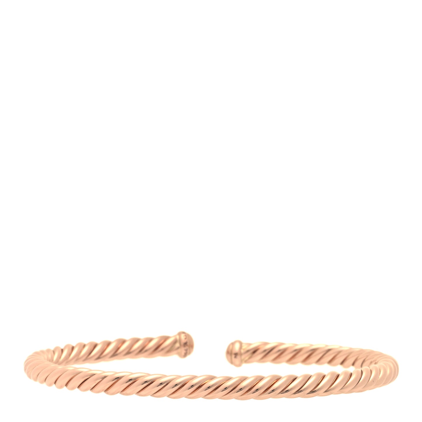 18K Rose Gold 4mm Cablespira Bracelet