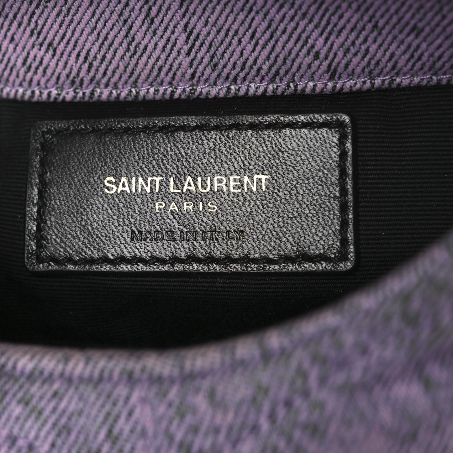 Denim Quilted Loulou Puffer Monogram Pouch Clutch Bleached Lilac