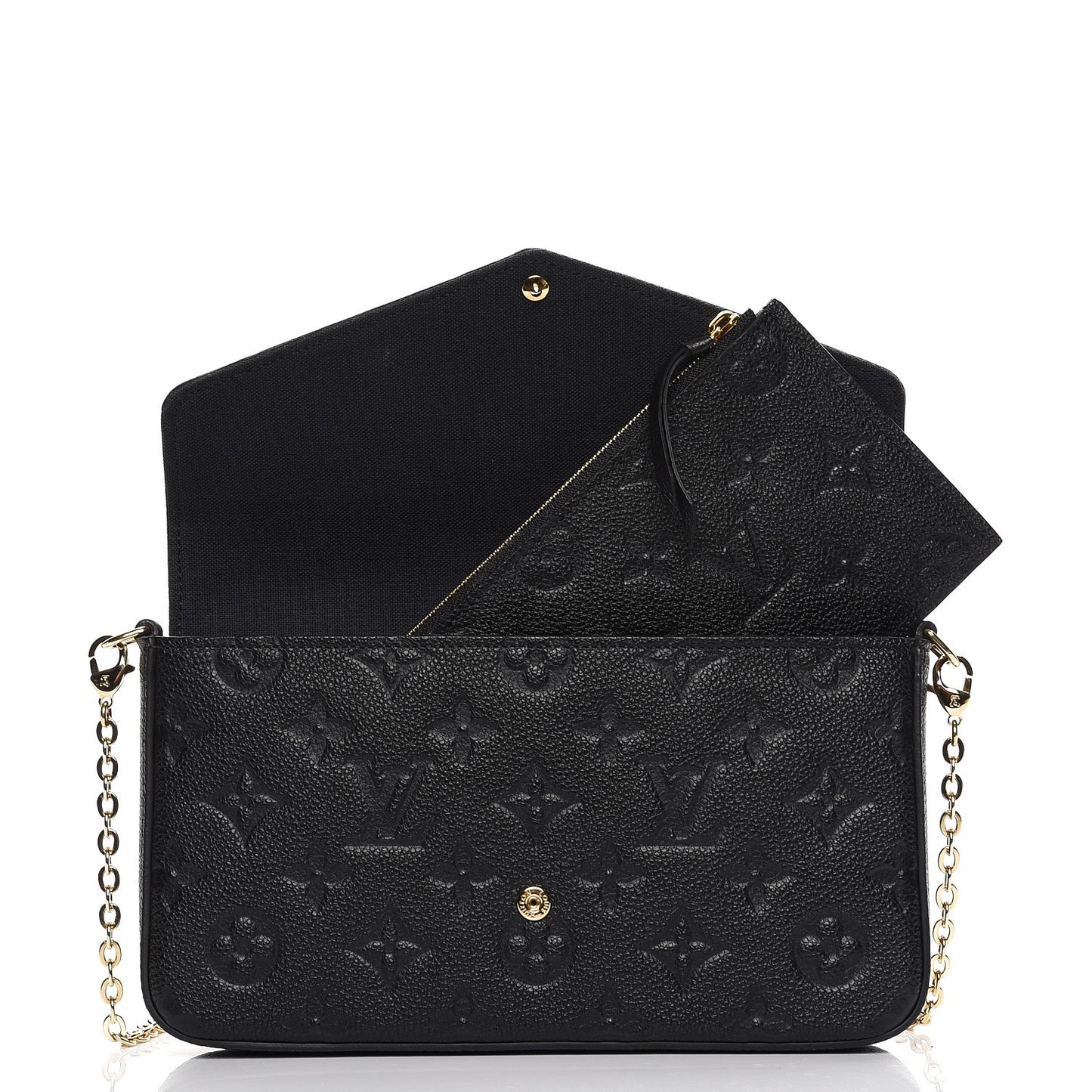 Empreinte Pochette Felicie Chain Wallet Black