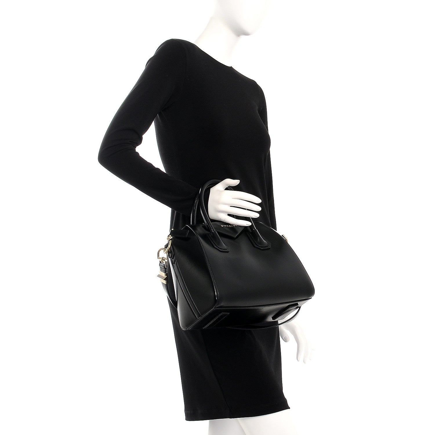 Givenchy Shiny Lord Calfskin Small Antigona Black 3 of 9