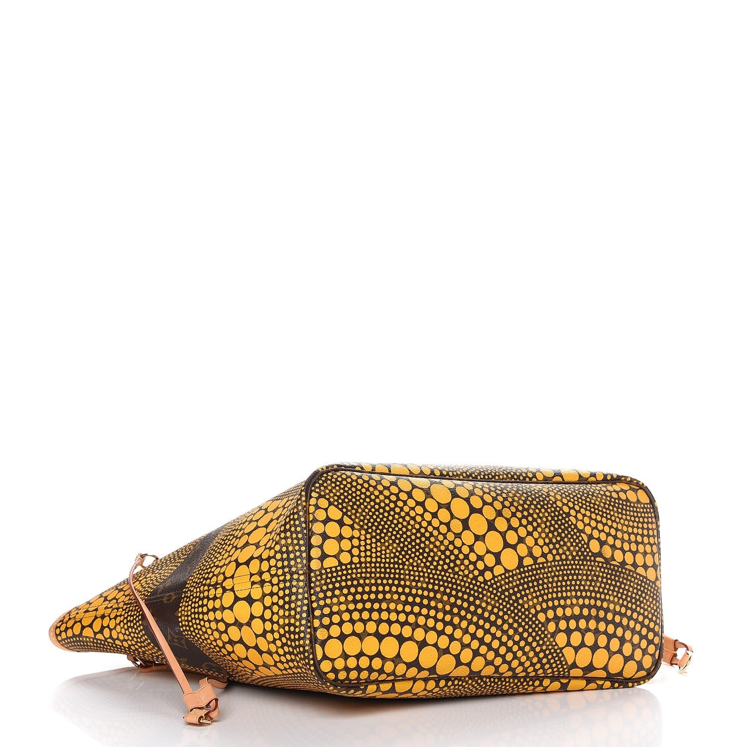 Louis Vuitton Monogram Kusama Waves Neverfull MM Yellow 4 of 8
