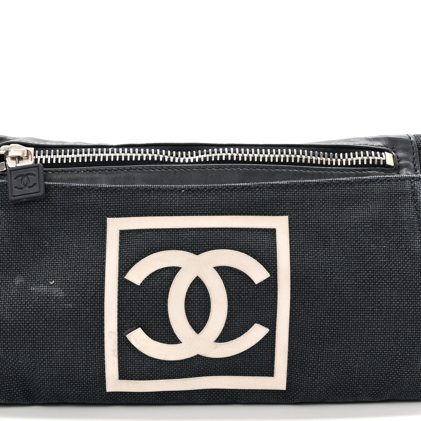 Canvas Sport Logo Waist Belt Bag Navy