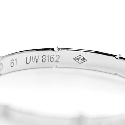 Cartier 18K White Gold 2.5mm Maillon Panthere Wedding Band Ring 61 9.5 5 of 5