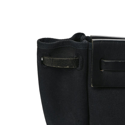 Hermes Toile Vache Hunter Herbag Cabas MM Black 15 of 16