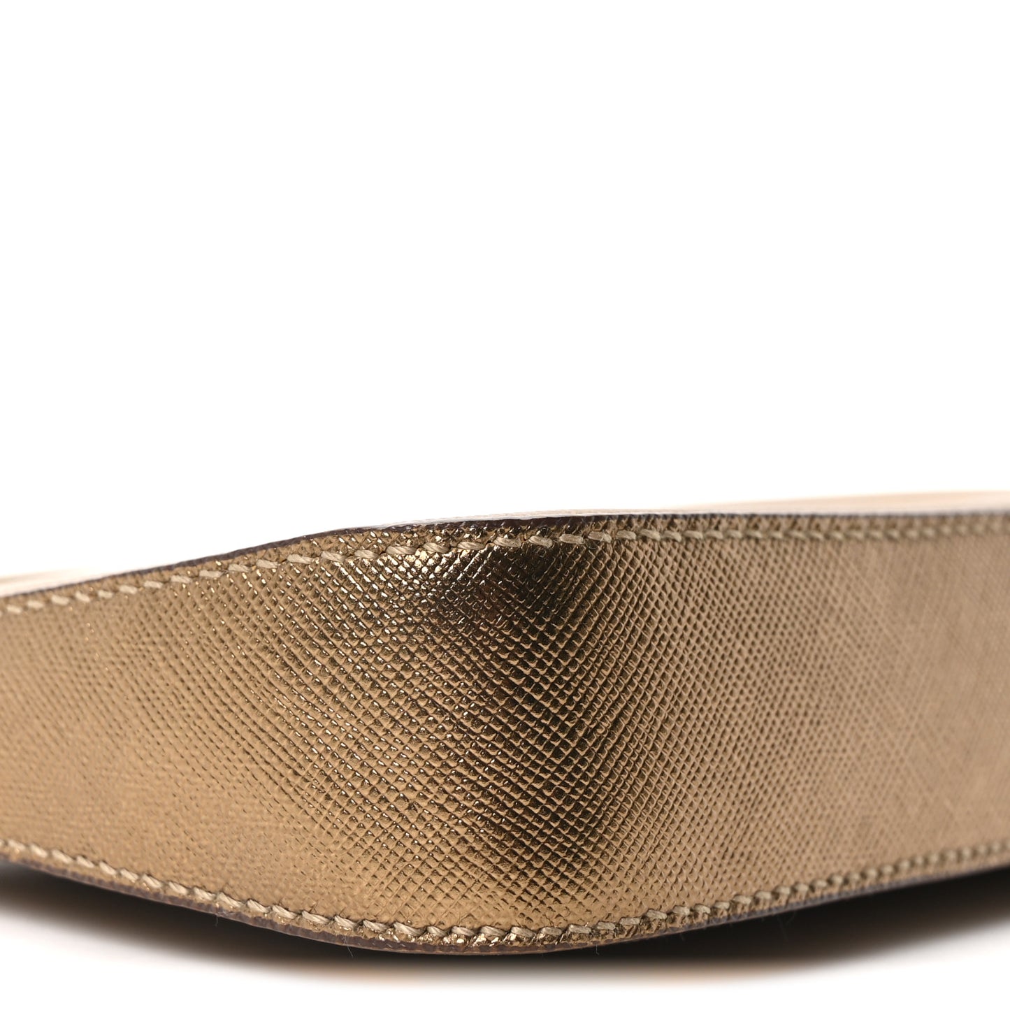 Metallic Saffiano Pochette Bronzo