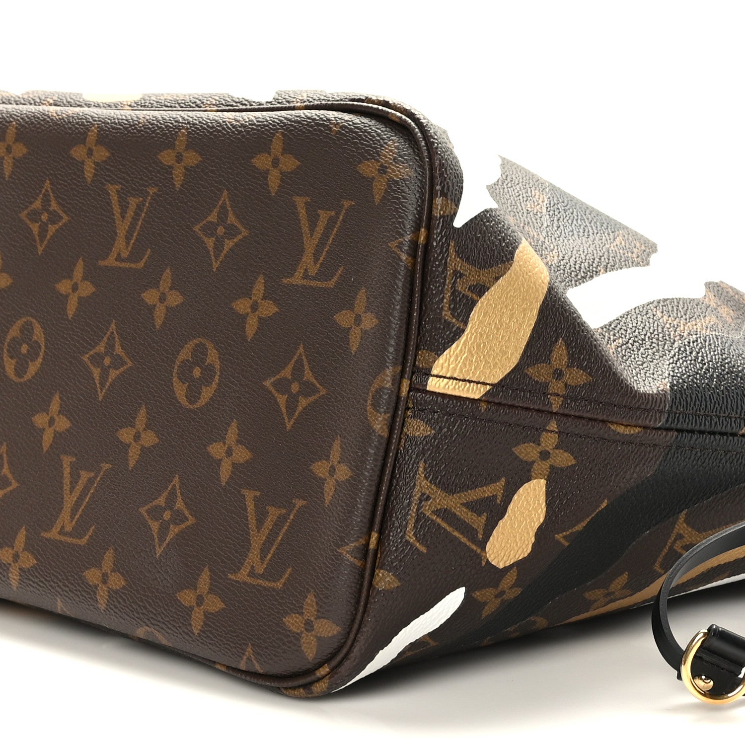 Louis Vuitton X LOL Monogram Neverfull MM Gold Silver 9 of 9