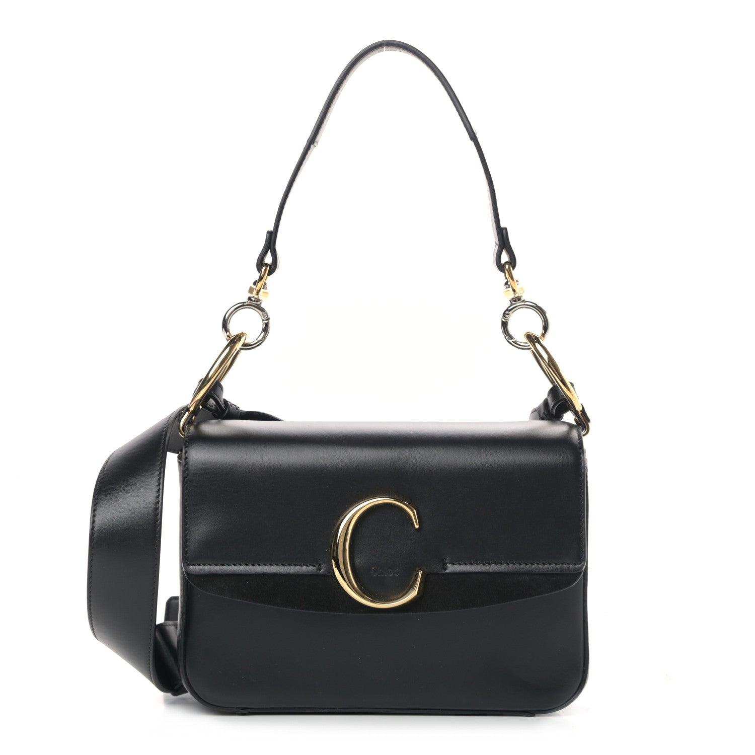Chloe Calfskin C Double Carry Black 1 of 12