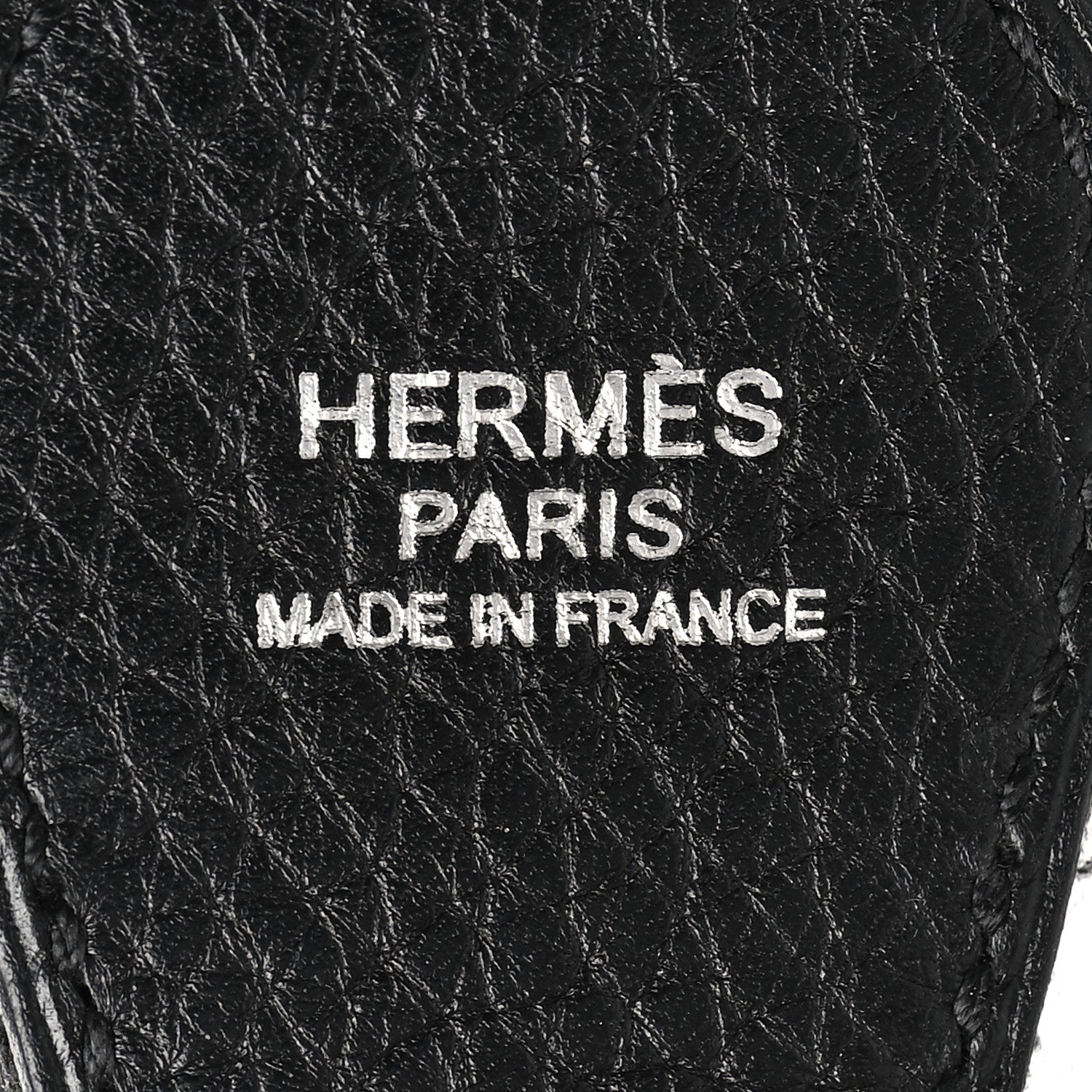 Hermes Toile Taurillon Clemence Shoulder Strap Black 4 of 6