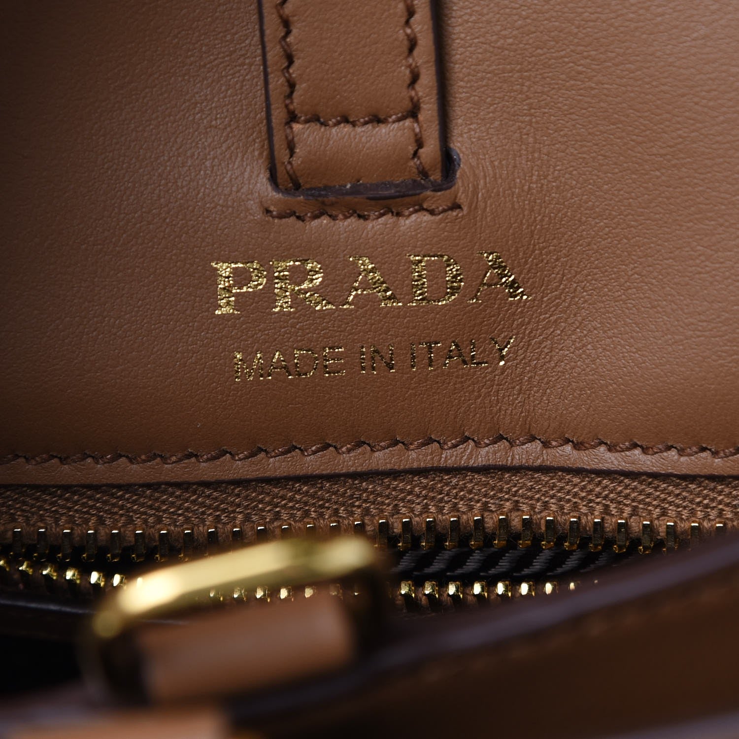 Prada City Calf Fringe Corsaire Bag Cannella 6 of 6