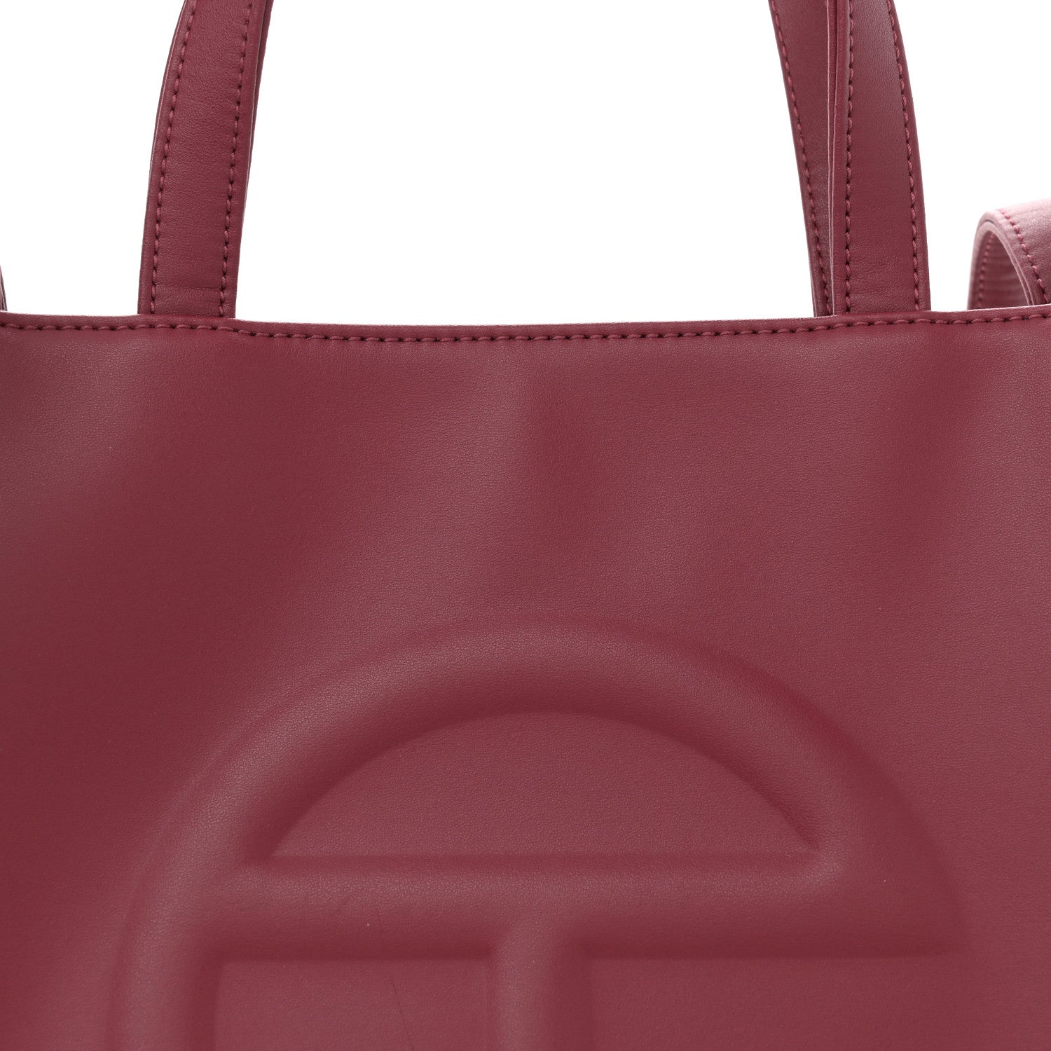 Telfar Vegan Leather Medium Shopping Bag Oxblood 7 of 11