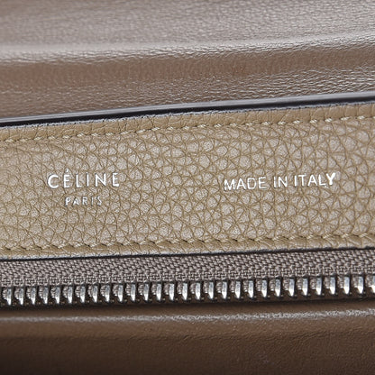 Celine Drummed Calfskin Suede Small Trapeze Dune 7 of 7
