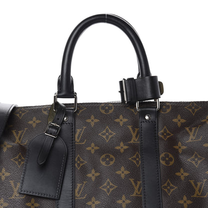 Louis Vuitton Monogram Macassar Keepall Bandouliere 45 9 of 10
