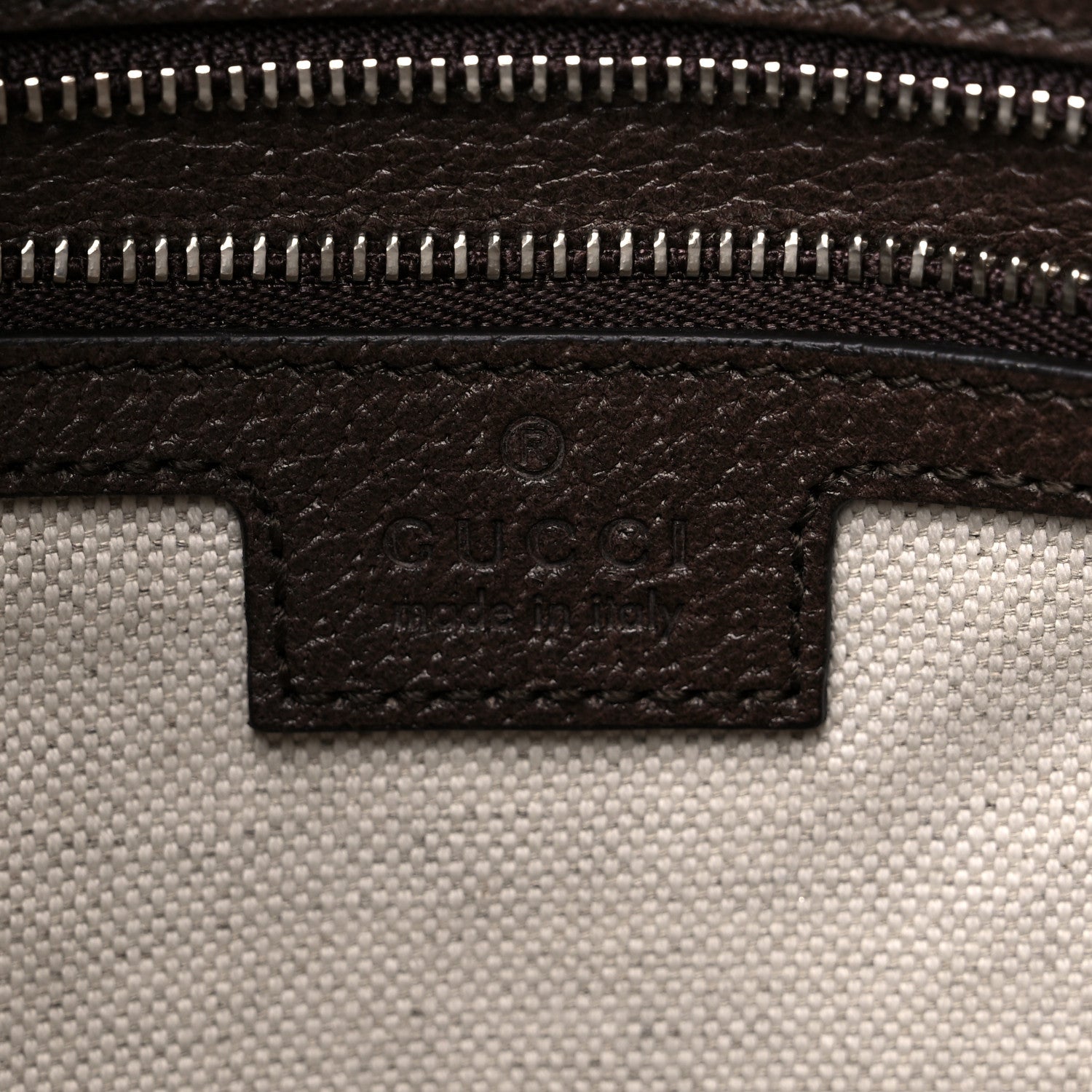Gucci GG Supreme Monogram Textured Calfskin Web Large Attache Shoulder Bag Beige Ebony New Acero 6 of 12