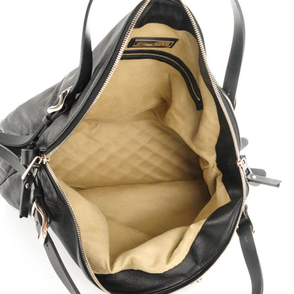 Jimmy Choo Lambskin Large Blake Boho Biker Bag Black 6 of 8