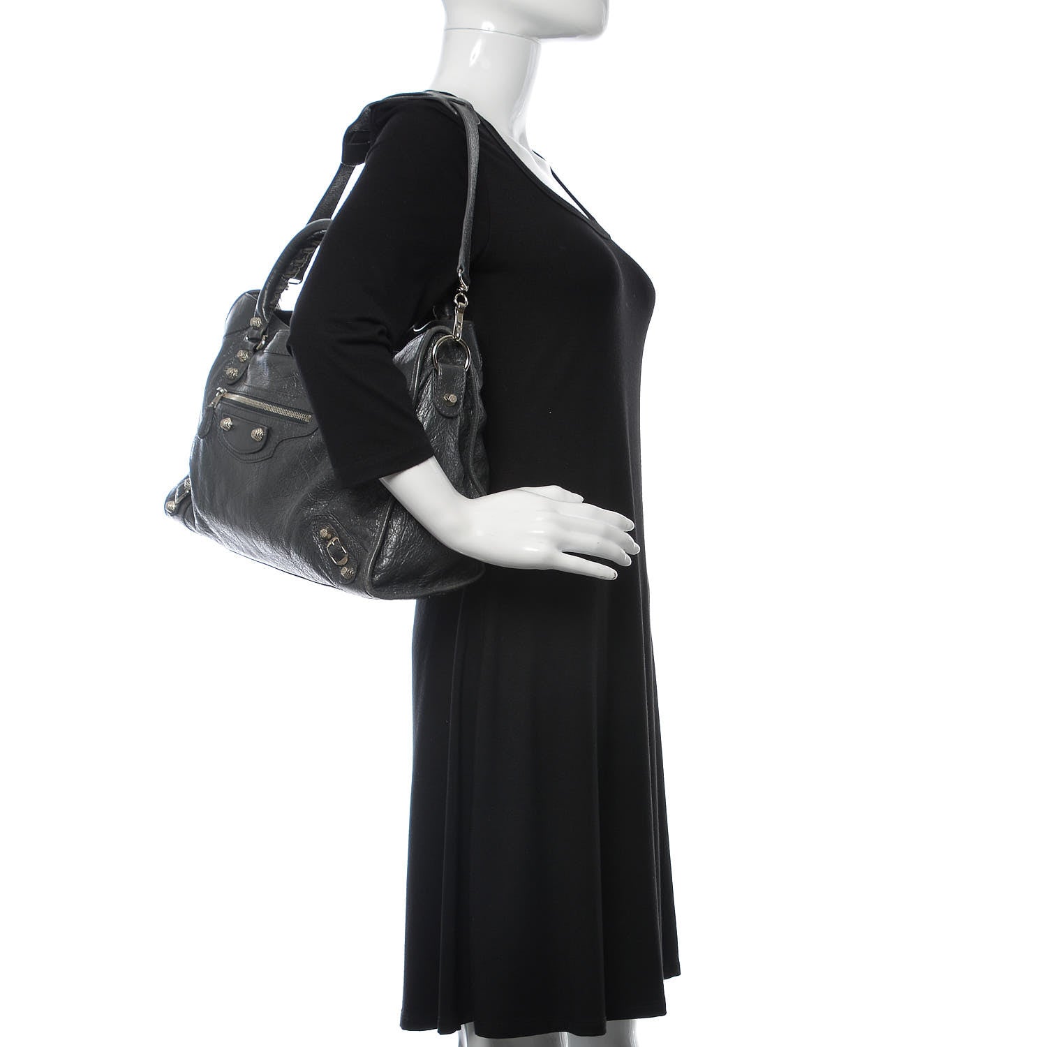 Balenciaga Agneau Giant 12 Silver Hardware City Gris Fossile 2 of 10