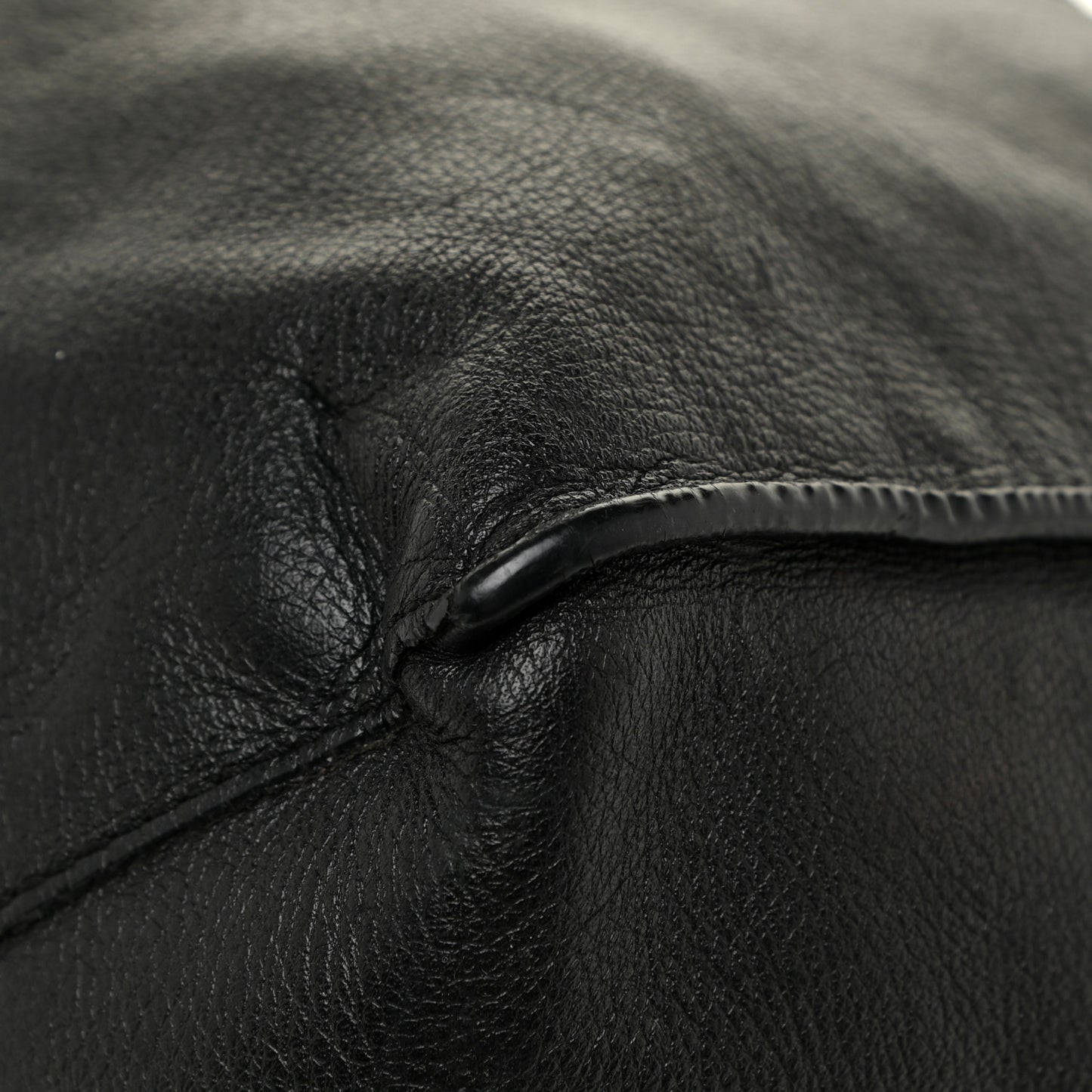 Supple Calfskin Papier A4 Tote Black