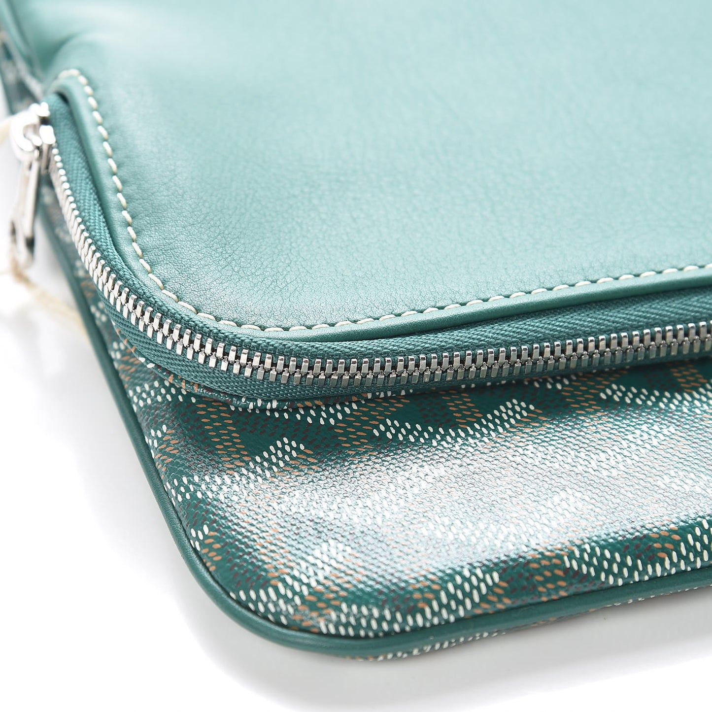 Goyardine Sainte Marie Soft Clutch Green