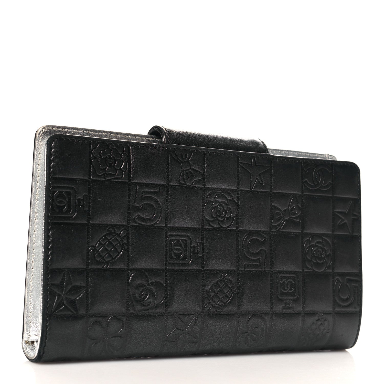 Chanel Calfskin Lucky Symbols French Wallet Black 3 of 11