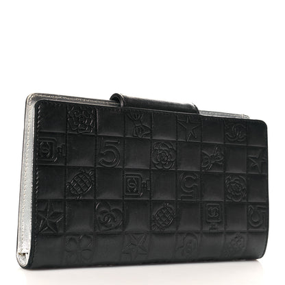Chanel Calfskin Lucky Symbols French Wallet Black 3 of 11