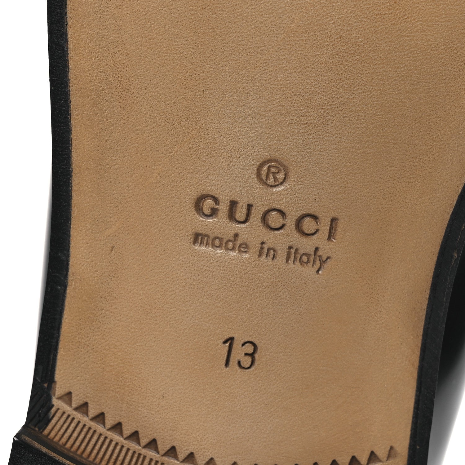 Gucci Calfskin Mens Interlocking G Millennial Ribot Loafers 13 Black 8 of 12