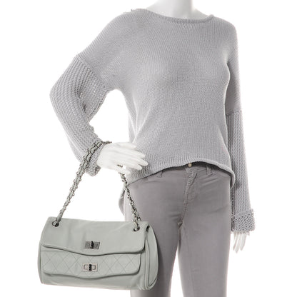 Chanel Lambskin Quilted Double Mademoiselle Flap Grey 2 of 7