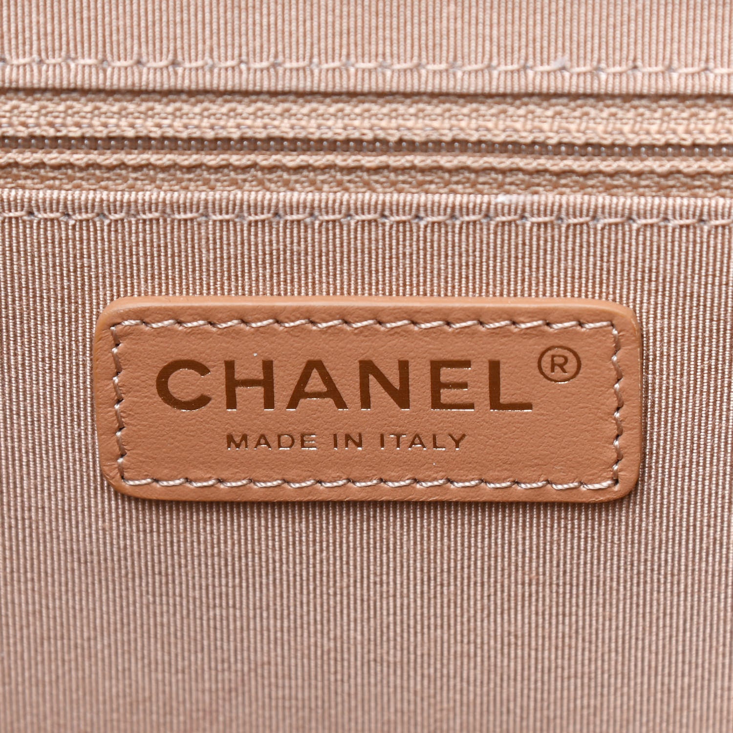 Chanel Bullskin Stitched Medium Shopping Bag Beige 6 of 9