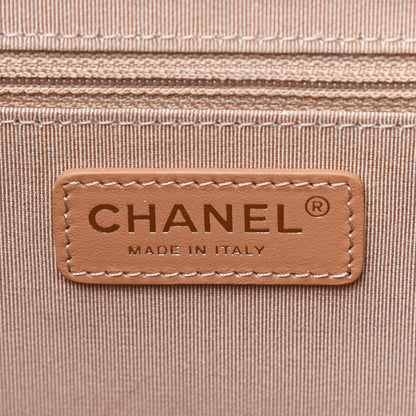 Chanel Bullskin Stitched Medium Shopping Bag Beige 6 of 9