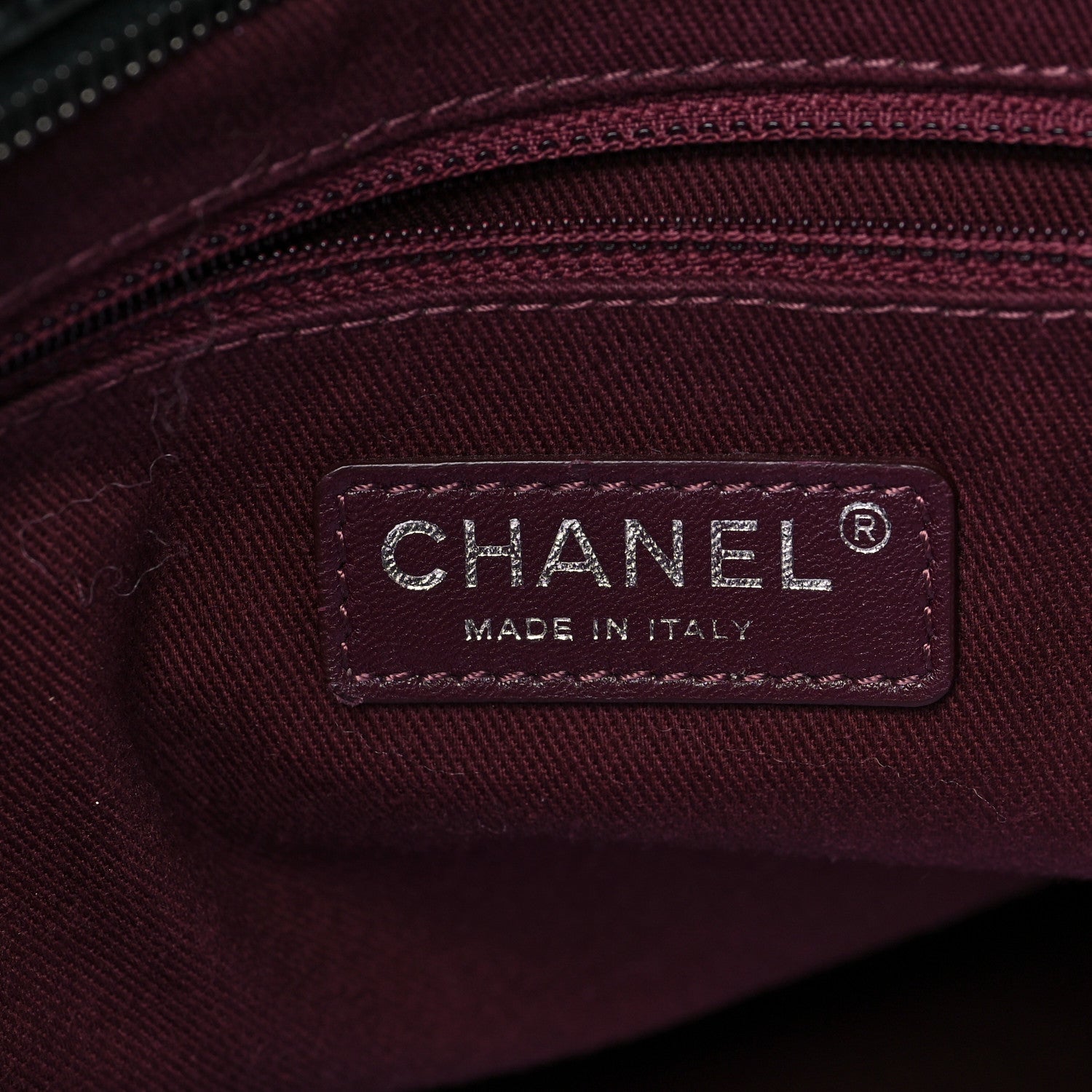 Chanel Calfskin Coated Canvas Quilted Tote Black 6 of 9