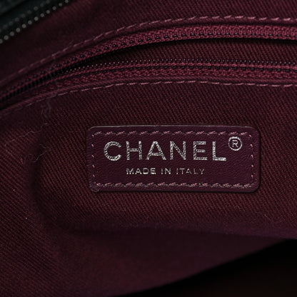 Chanel Calfskin Coated Canvas Quilted Tote Black 6 of 9