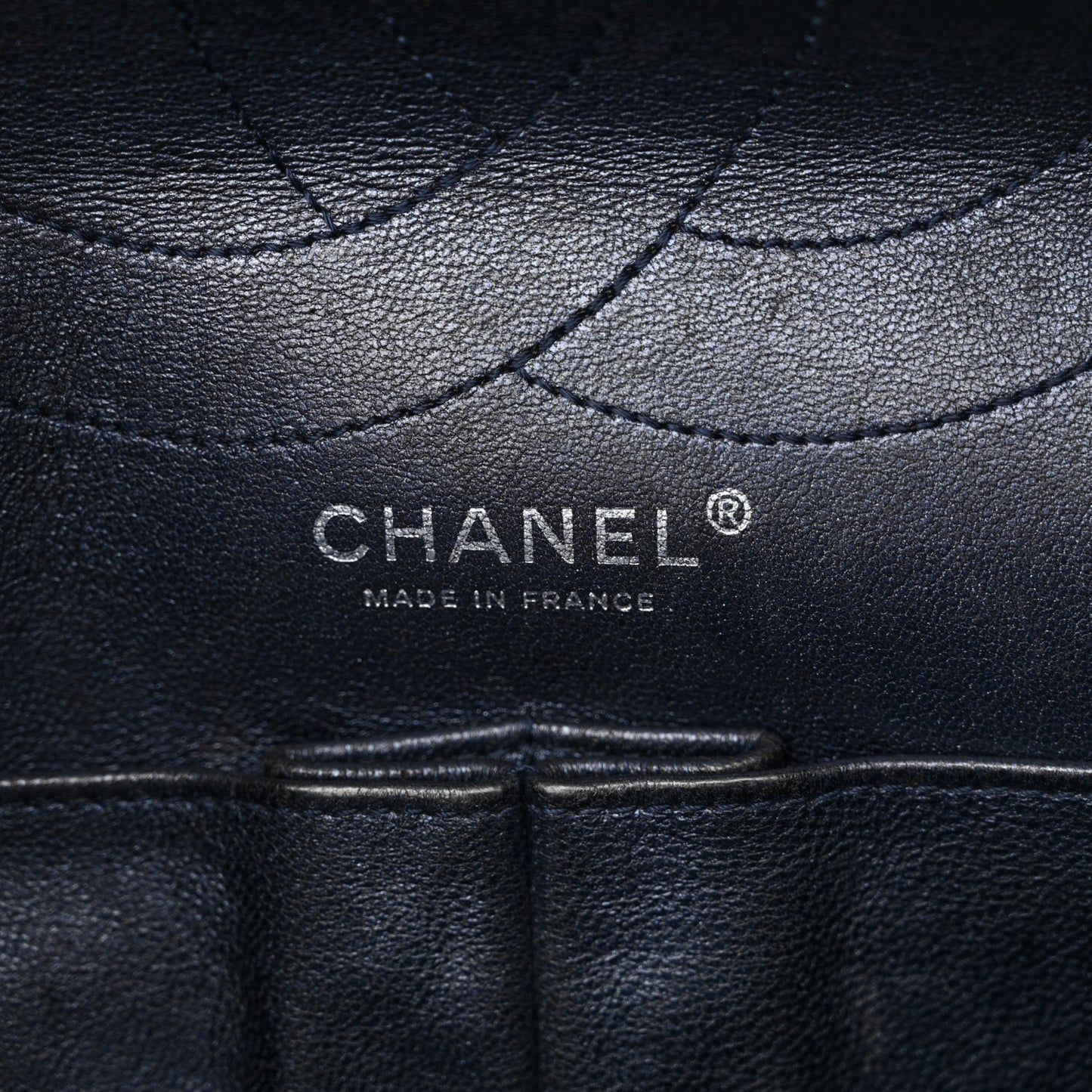 Metallic Aged Calfskin Quilted 2.55 Reissue 227 Flap Blue