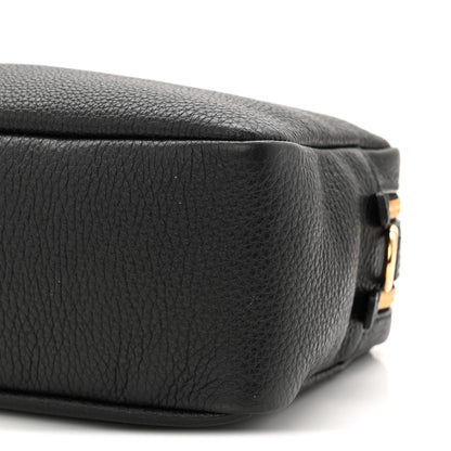 Prada Vitello Daino Soft Medium Double Zip Shoulder Bag Black 10 of 10