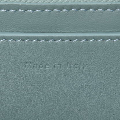 Celine Plastic Bag with Cloudy Lambskin Solo Zip Pouch Clutch Celadon 13 of 16
