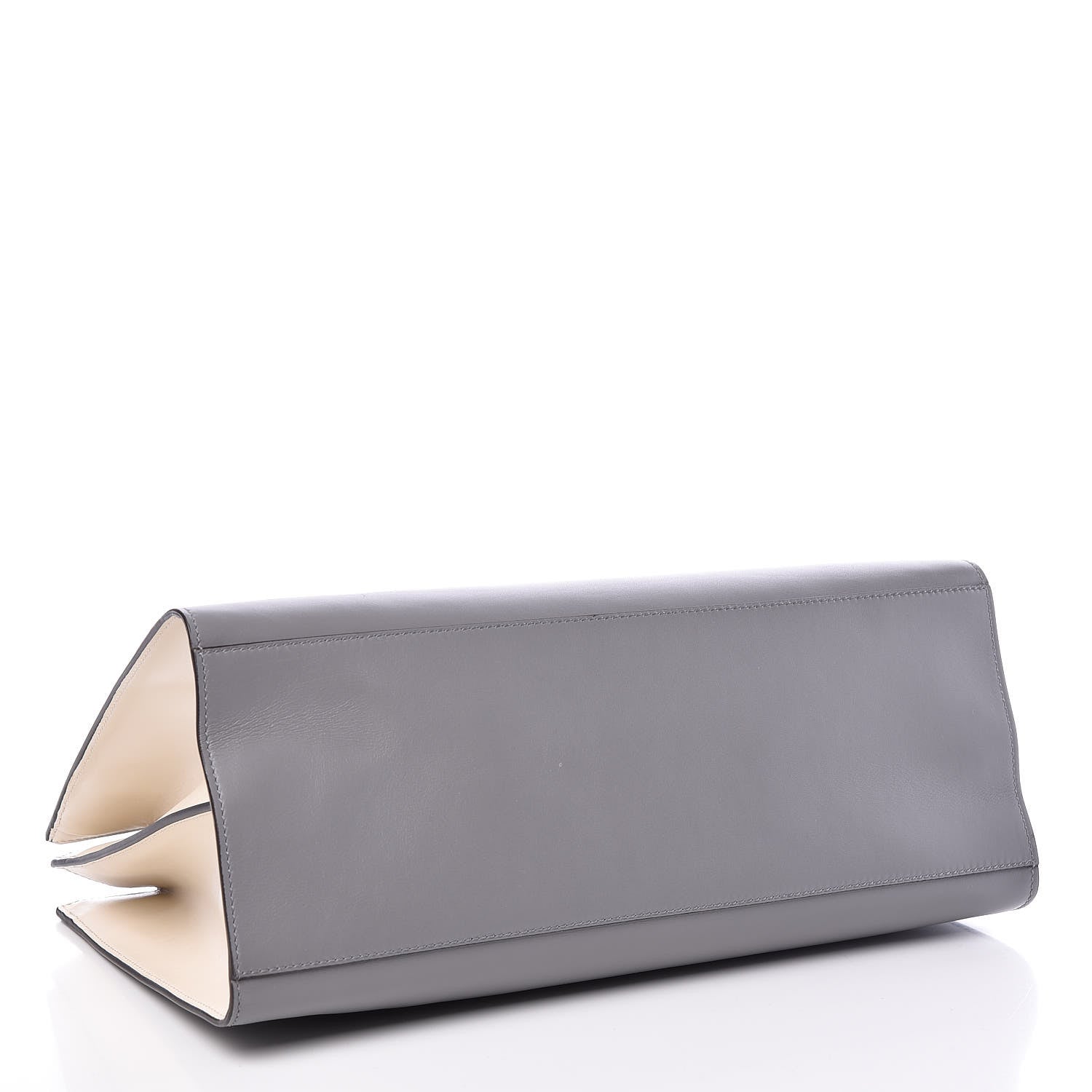 Gucci Nappa Bamboo Web Medium Nymphaea Top Handle Bag Deep Grey Mystic White 4 of 16