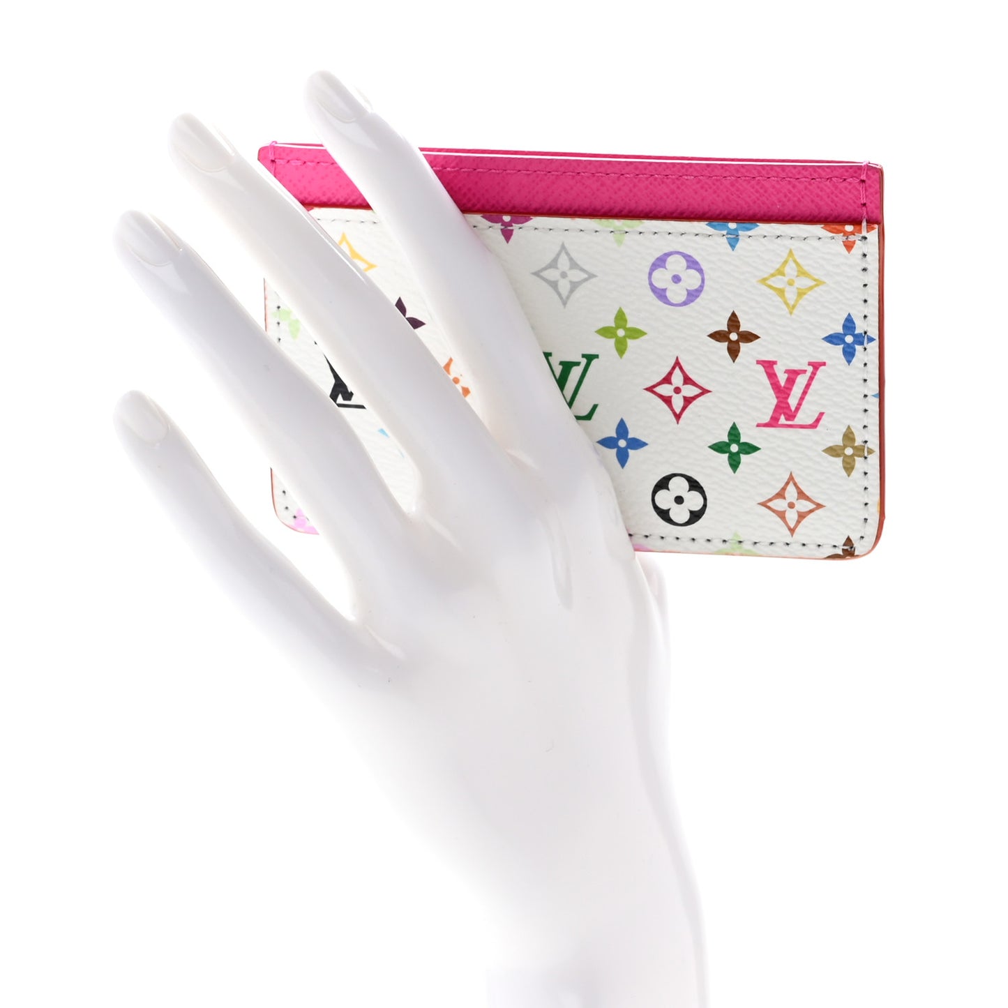 LV X TM Monogram Multicolor Card Holder Kawaii Pink