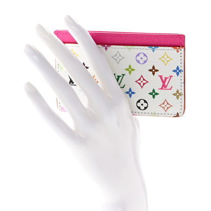 Louis Vuitton LV X TM Monogram Multicolor Card Holder Kawaii Pink 2 of 6