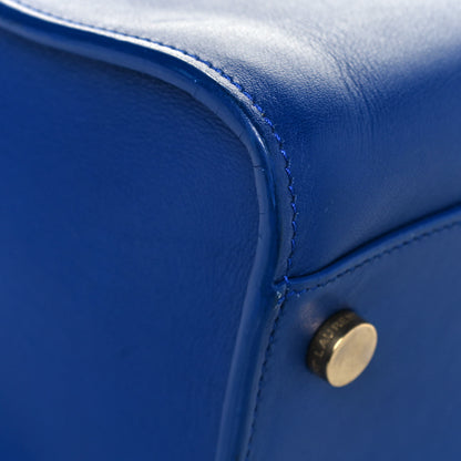 Saint Laurent Calfskin Monogram Baby Cabas Blue 10 of 17