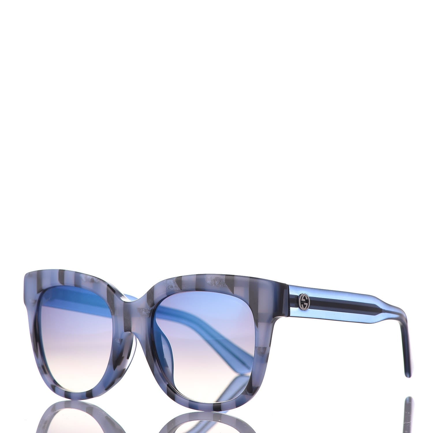 Gucci Acetate Sunglasses GG 3756/F/S Blue 1 of 7