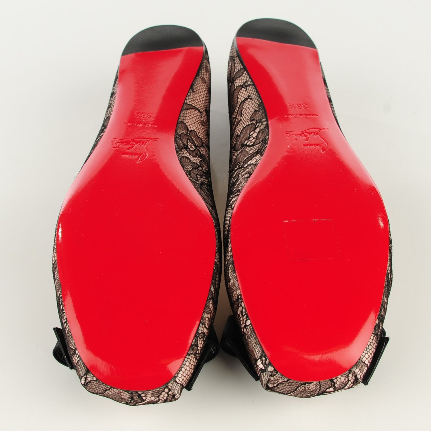 Satin Lace Boudoir Flats Chantilly 38.5