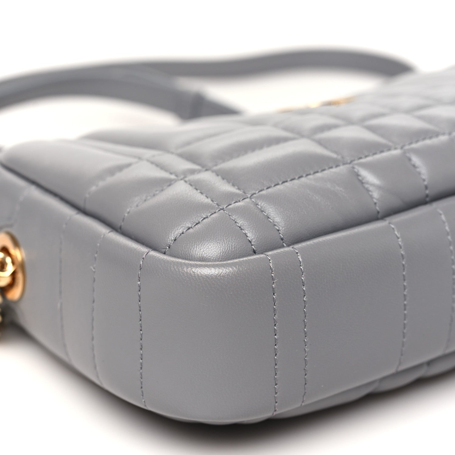 Burberry Calfskin Quilted Small Lola Camera Bag Grey 8 of 9